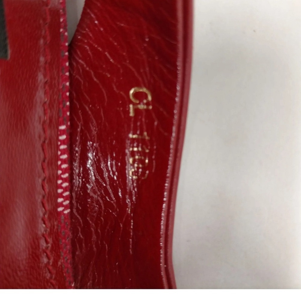 š„LOUIS VUITTON Red Leather, Espadrille & Logo "Dice" Wedge Heels š„ - Picture 8 of 16